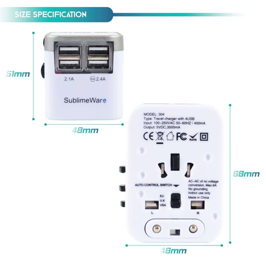 Travel adapter for Singapore